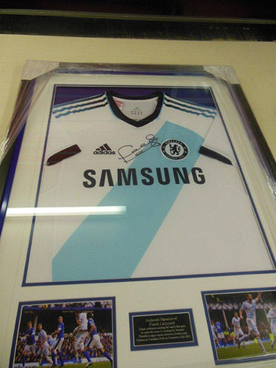 Football shirt framing - Chelsea FC