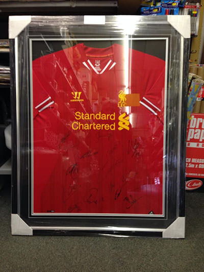 Football shirt framing - Liverpool FC